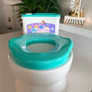 Rachel Kids Potty Seat - Teal and White NWOT